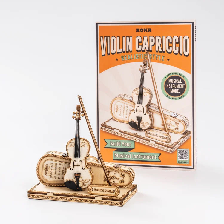 Violin - 3D Wooden Model - Brain Spice