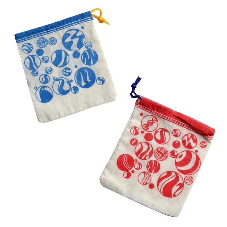 Cotton Printed Marble Bag - Brain Spice