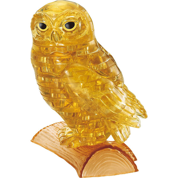 Crystal Gold Owl - 3D Puzzle - Brain Spice