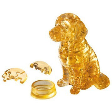Crystal Golden Retriever - 3D Puzzle - 41pc - Brain Spice