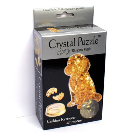 Crystal Golden Retriever - 3D Puzzle - 41pc - Brain Spice