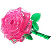 Crystal Pink Rose Puzzle - 3D Puzzle - 44pc - Brain Spice