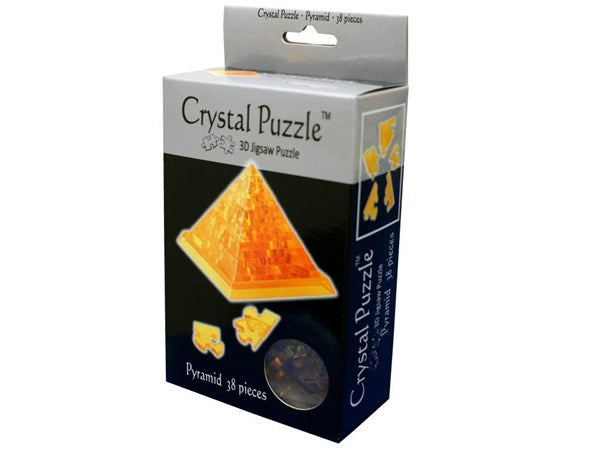 Crystal Pyramid Puzzle - 3D Jigsaw - 38pc - Brain Spice