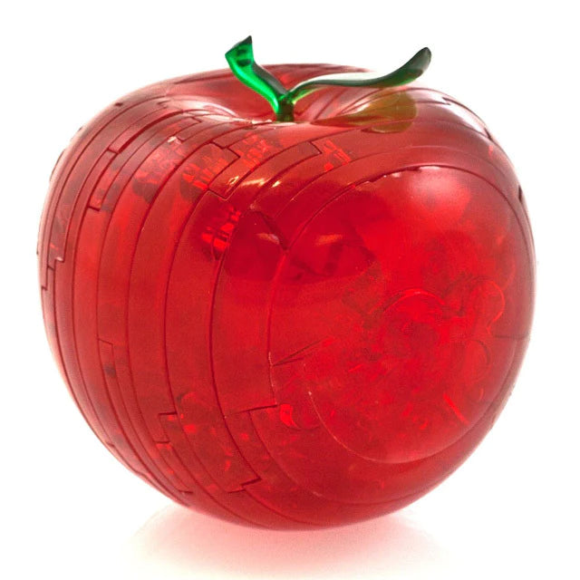 Crystal Red Apple Puzzle - 3D Puzzle - 44pc - Brain Spice