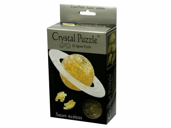 Crystal Saturn Puzzle - 3D Puzzle - 40pc - Brain Spice