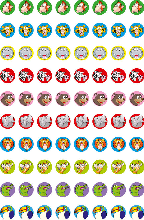Zoo Dots - Dynamic Dots and Stars Stickers - Brain Spice
