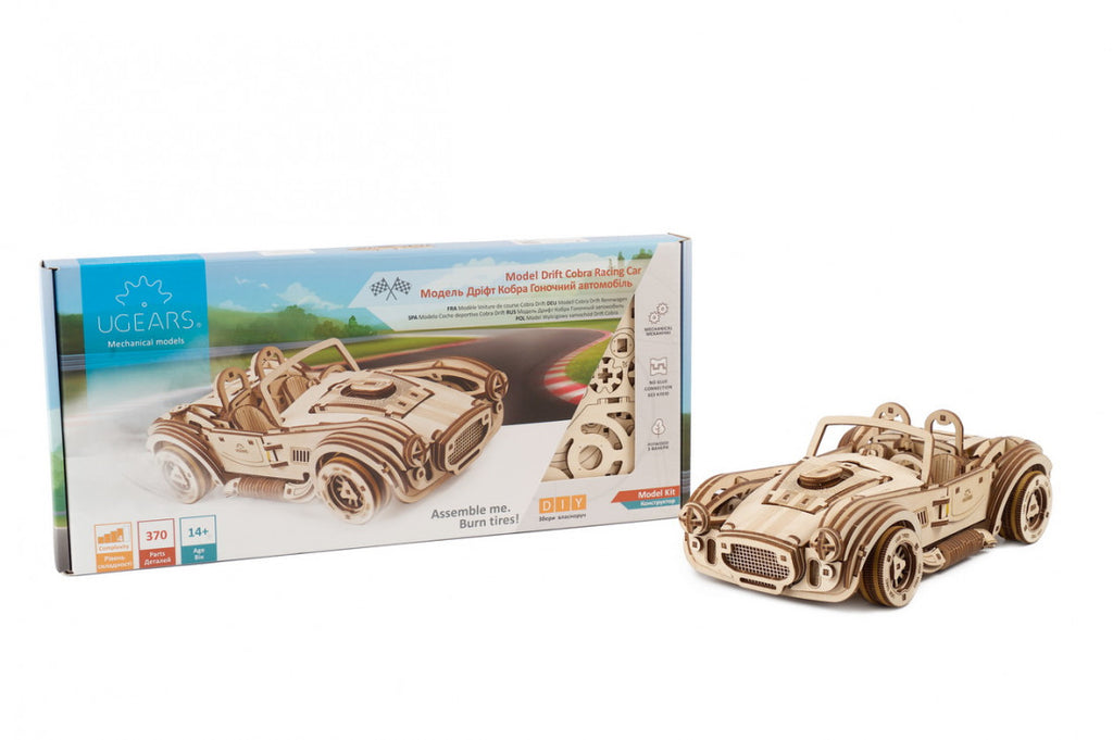 Drift Cobra Racing Car - uGears - Brain Spice