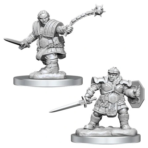Dwarf Female Fighter - D&D Nolzurs Marvelous Unpainted Miniatures - Brain Spice