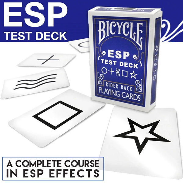 ESP Test Deck - Blue Bicycle Rider Back - Brain Spice