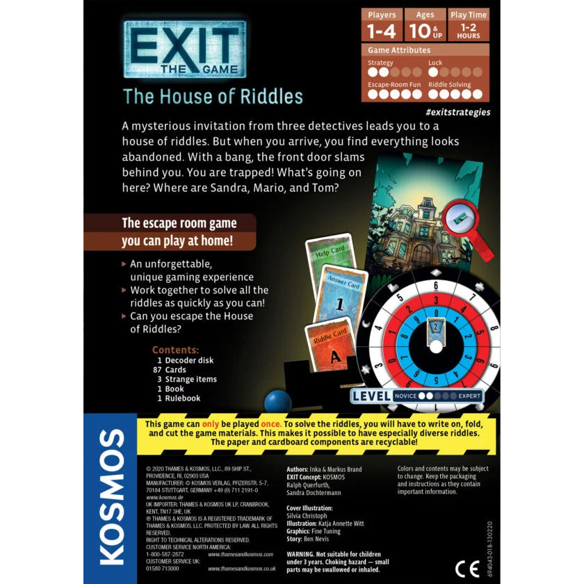 Exit The Game - House of Riddles - Brain Spice