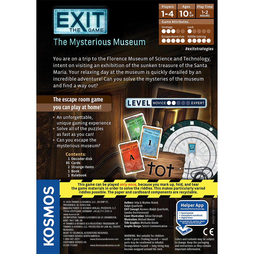 Exit The Game Mysterious Museum - Brain Spice