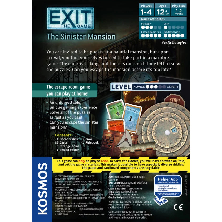 Exit The Game - Sinister Mansion - Brain Spice