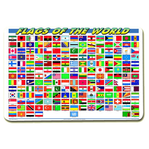 Flags of the World Placemat - Brain Spice