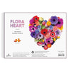 Flora Heart Shaped Jigsaw Puzzle - 750pc - Brain Spice