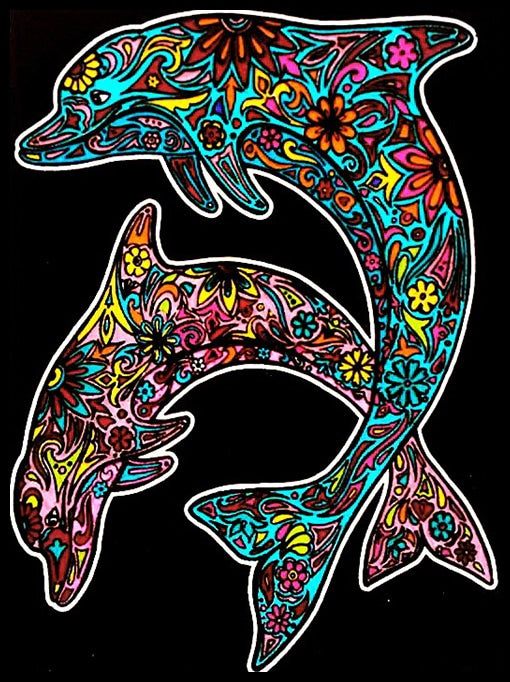 Dolphins - Large Poster - Brain Spice