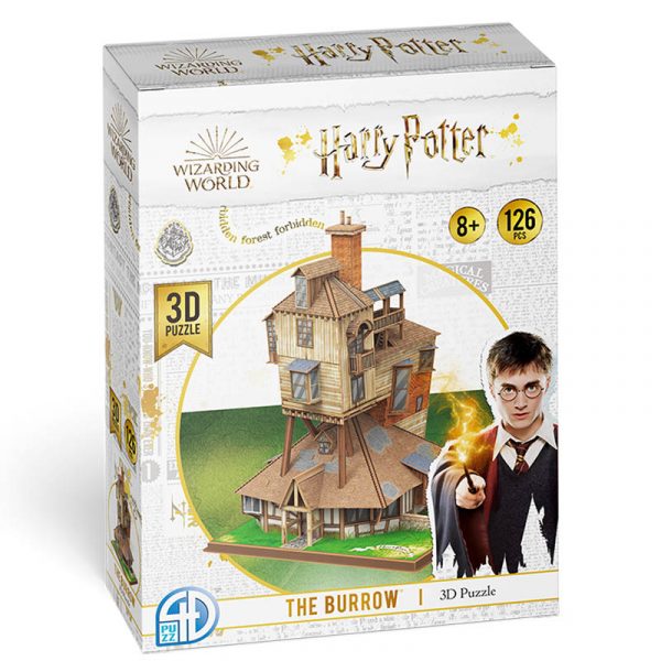 Harry Potter The Burrow - 3D Card Construction - 126pc - Brain Spice