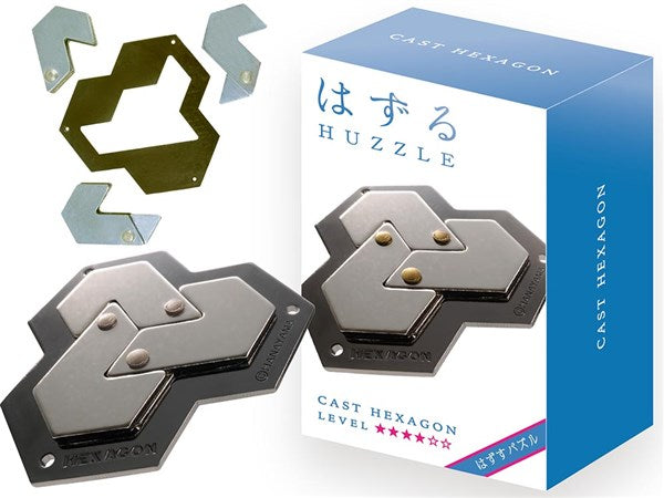 Hexagon L4 - Huzzle Cast Puzzle - Brain Spice