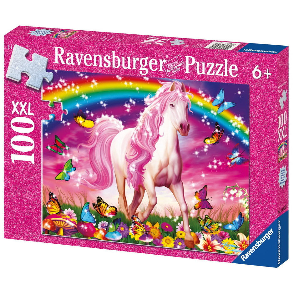 Horse Dream Puzzle GLITTER - XXL Jigsaw 100pc - Brain Spice