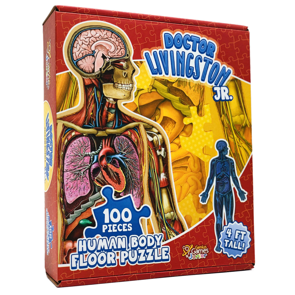 Human Body Floor Puzzle 100pc Brain Spice