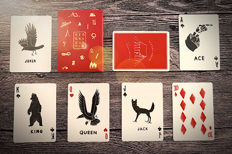 Camp Playing Cards - Red Edition - Brain Spice