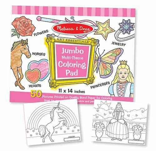 Jumbo Colouring Pad - Pink - Brain Spice