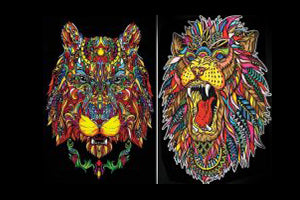 Lion and Lioness Folder - Brain Spice