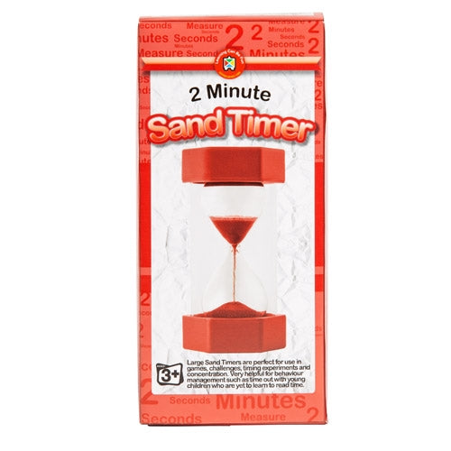 2 Minute Sand Timer - Large - Brain Spice