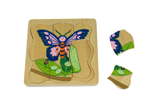 Layered Butterfly Puzzle - Brain Spice