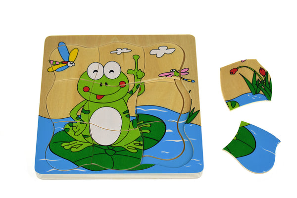 Layered Frog Puzzle - Brain Spice