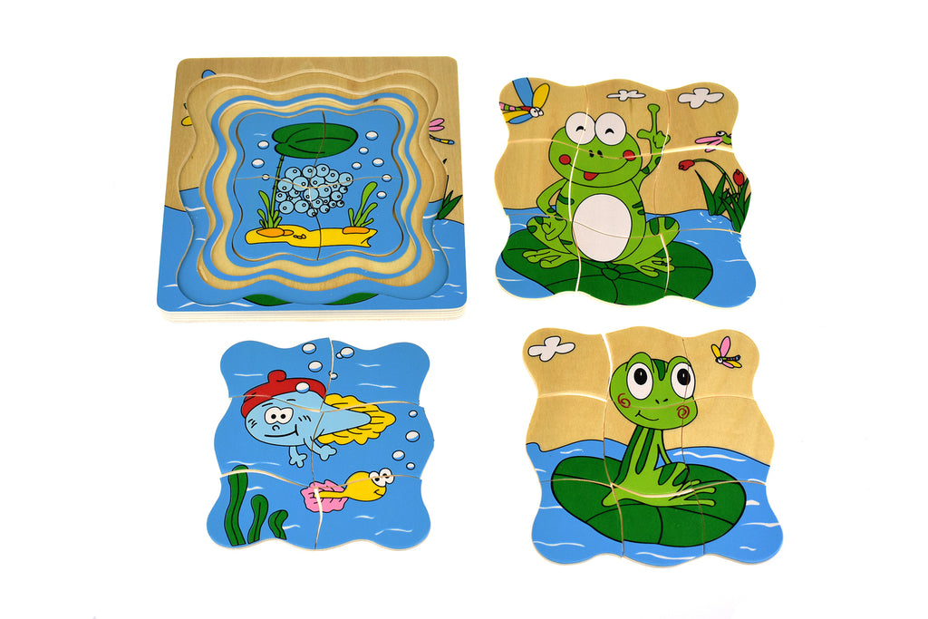 Layered Frog Puzzle - Brain Spice