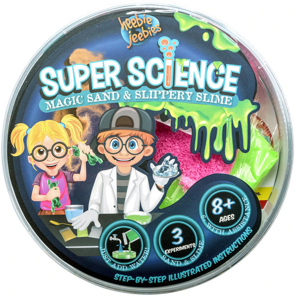 Super Science Kit - Magic Sand and Slippery Slime - Brain Spice