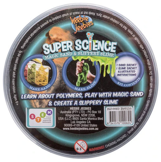 Super Science Kit - Magic Sand and Slippery Slime - Brain Spice