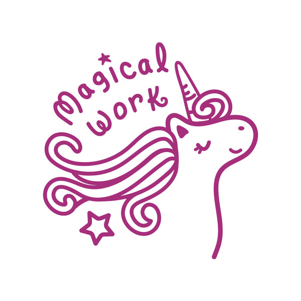 Magical Work (Unicorn) - Merit Stamp - Brain Spice