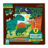 Magnetic Mighty Dinosaurs Puzzle - Two 20pc Puzzles - Brain Spice