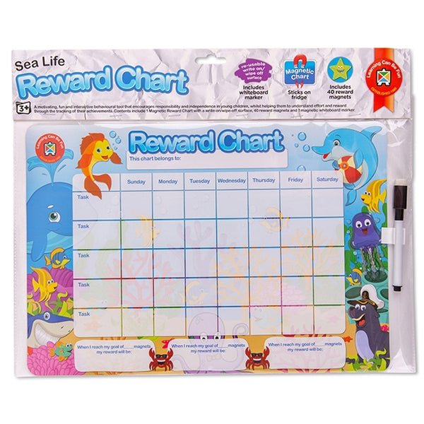 Magnetic Reward Chart - Sea Life - Brain Spice