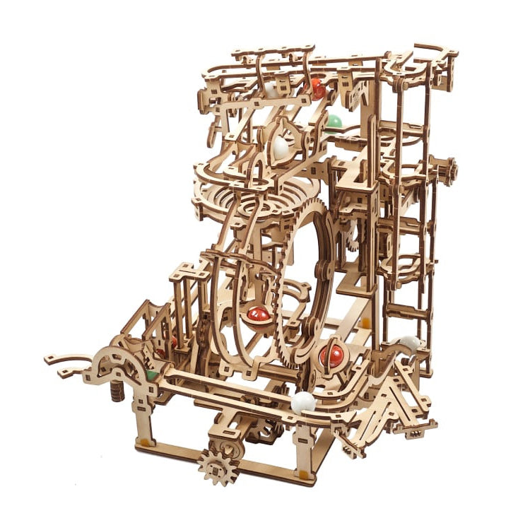 Marble Run Stepped Hoist - uGears - Brain Spice