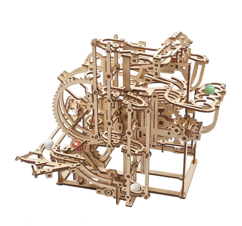 Marble Run Stepped Hoist - uGears - Brain Spice