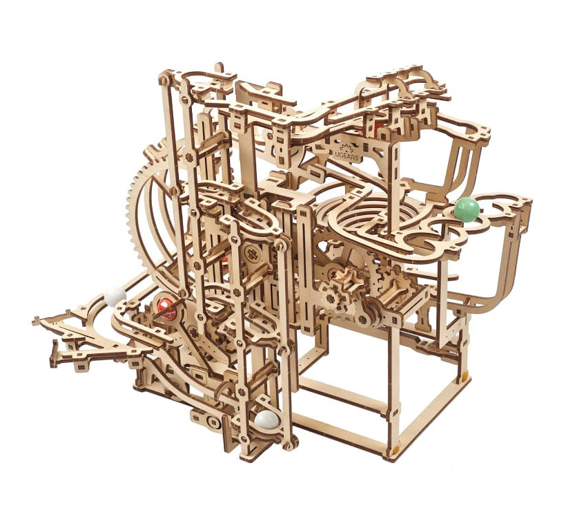 Marble Run Stepped Hoist - uGears - Brain Spice