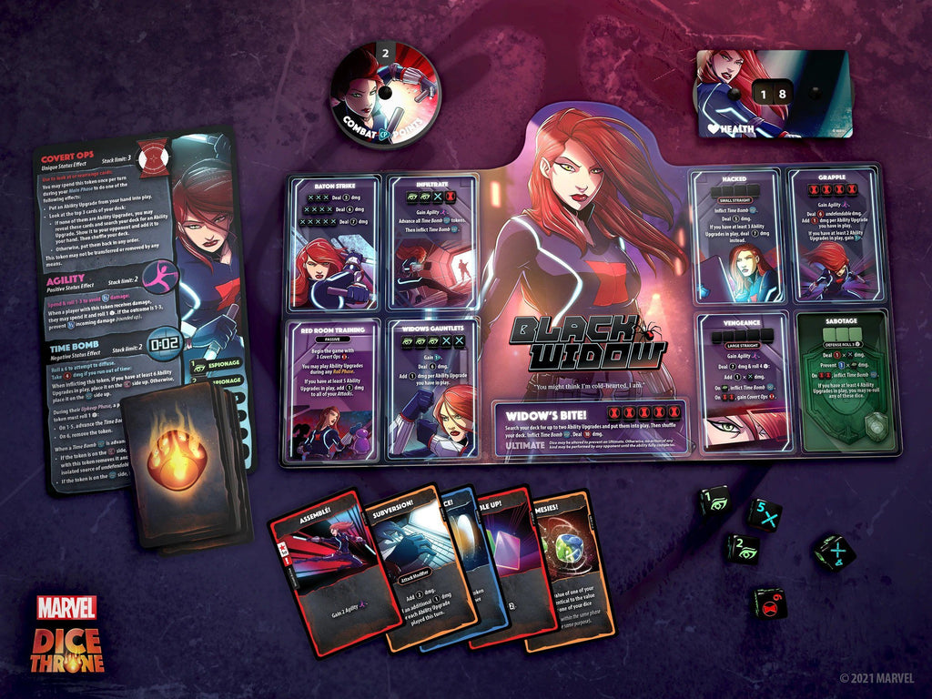 Marvel Dice Throne - Black Widow vs Doctor Strange - Brain Spice