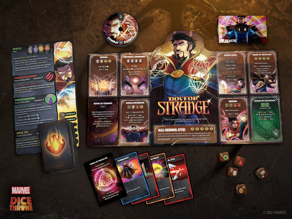 Marvel Dice Throne - Black Widow vs Doctor Strange - Brain Spice
