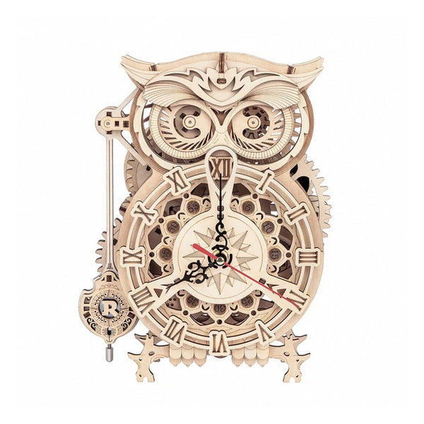 Mechanical Models Owl Clock - Brain Spice