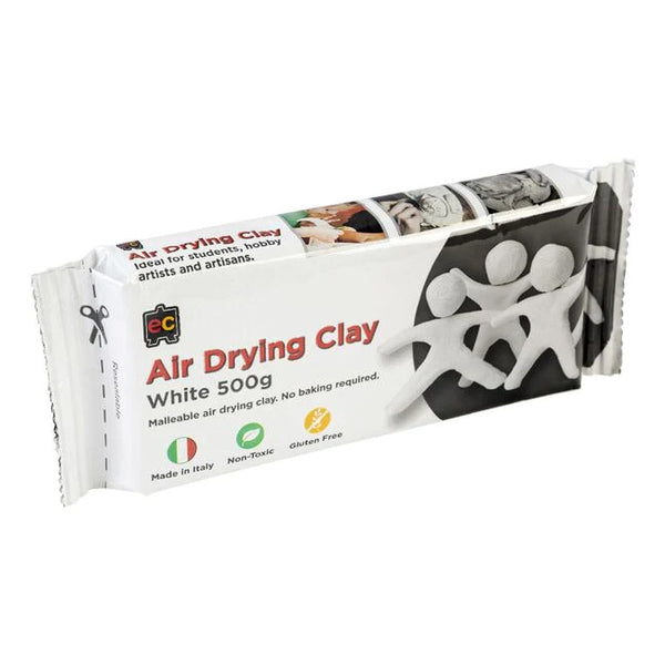 Modelling Clay - Air Drying - 500g White - Brain Spice