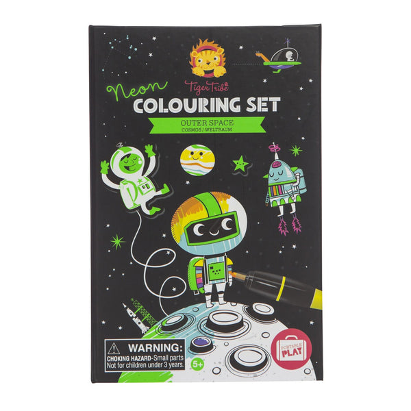 Neon Colouring Set - Outer Space - Brain Spice