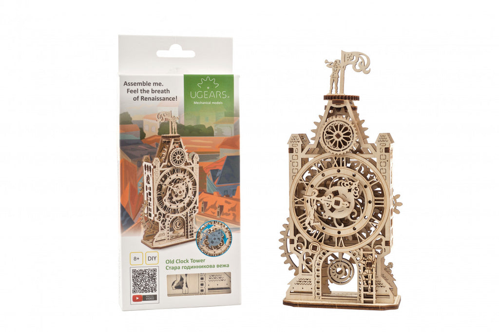 Old Clock Tower - uGears - Brain Spice