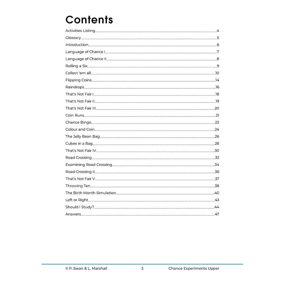 Probability Chance Experiments - Brain Spice