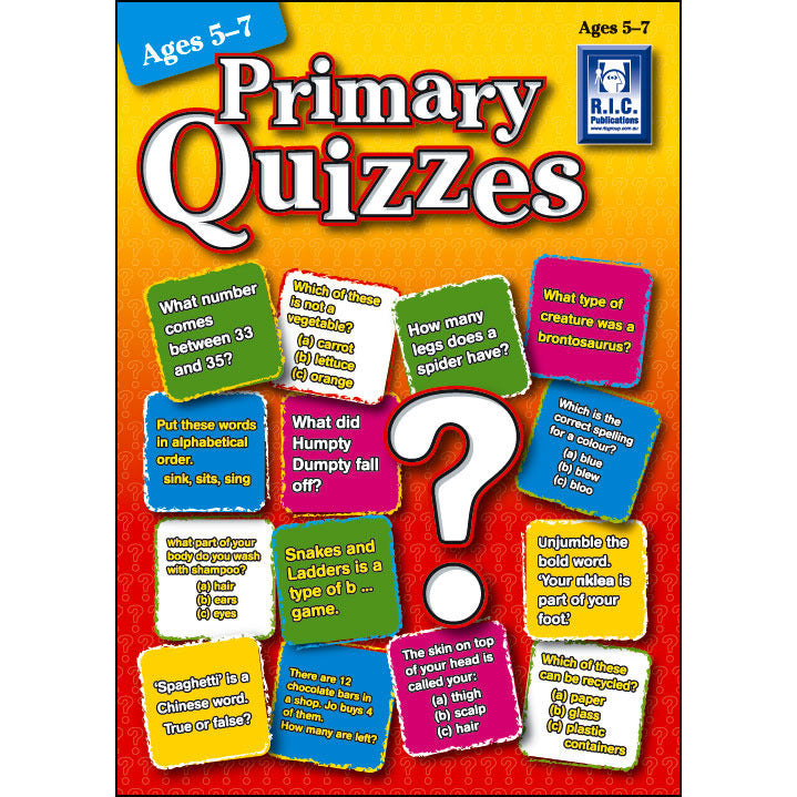 Primary Quizzes - Brain Spice