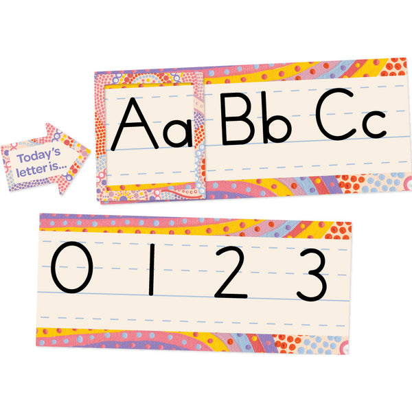 Rainbow Dreaming - Alphabet Line Bulletin Board Set - Brain Spice