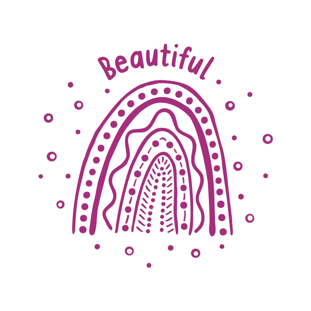 Rainbow Dreaming - Beautiful (Rainbow) - Merit Stamp - Brain Spice