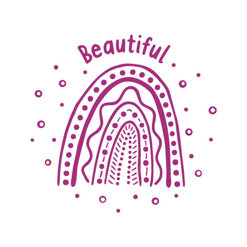 Rainbow Dreaming - Beautiful (Rainbow) - Merit Stamp - Brain Spice