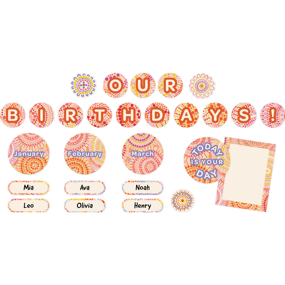Rainbow Dreaming - Birthday Mini Bulletin Board Set - Brain Spice
